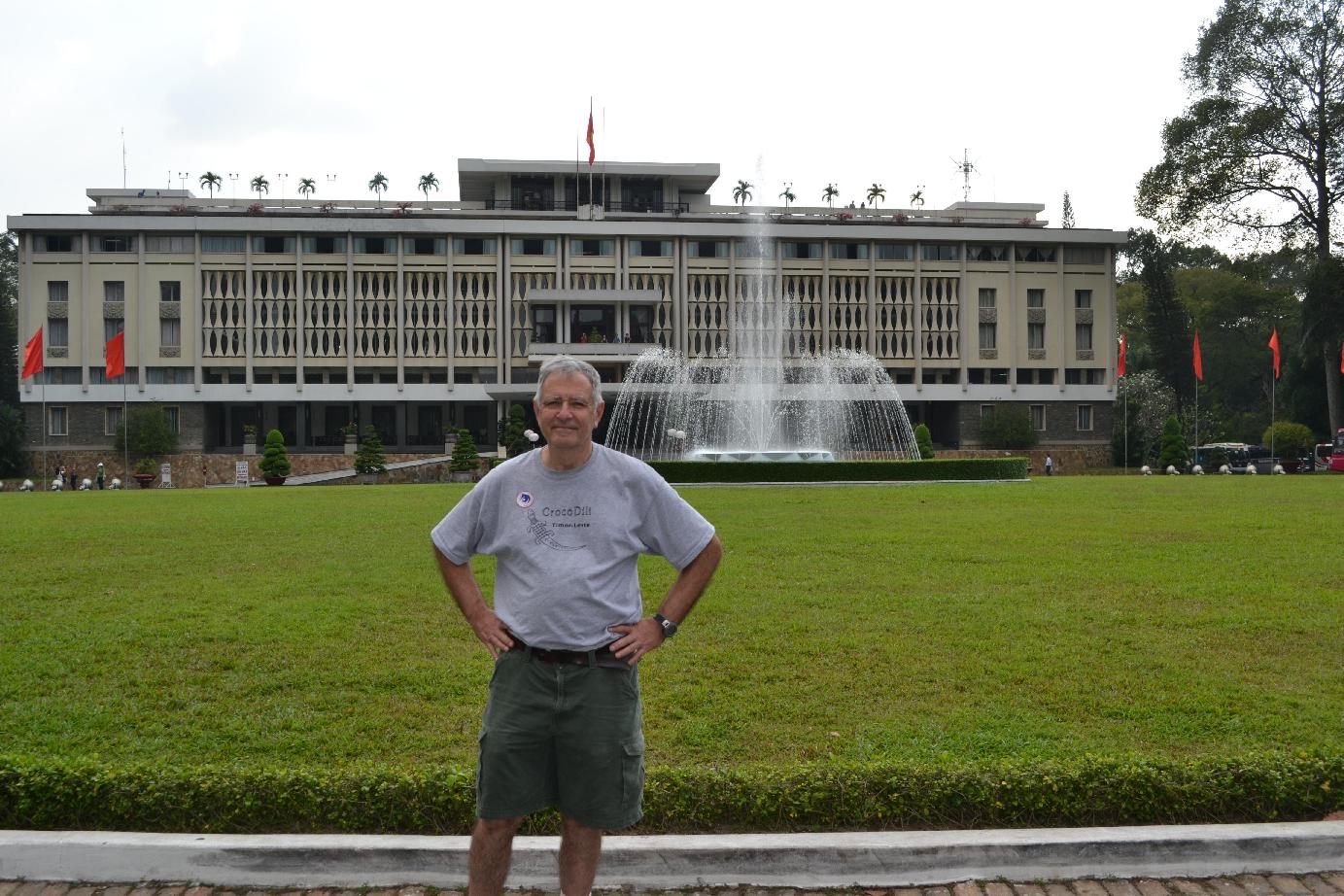 At the former Presidential Palace